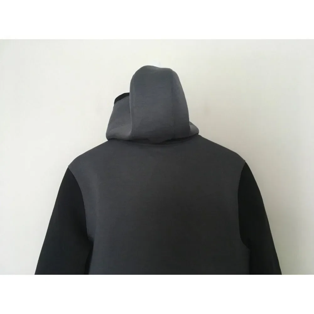 The North Face NF0A2TDC Thermal 3D Full Zip Hooded Jacket Mens Sz S Gray & Black
